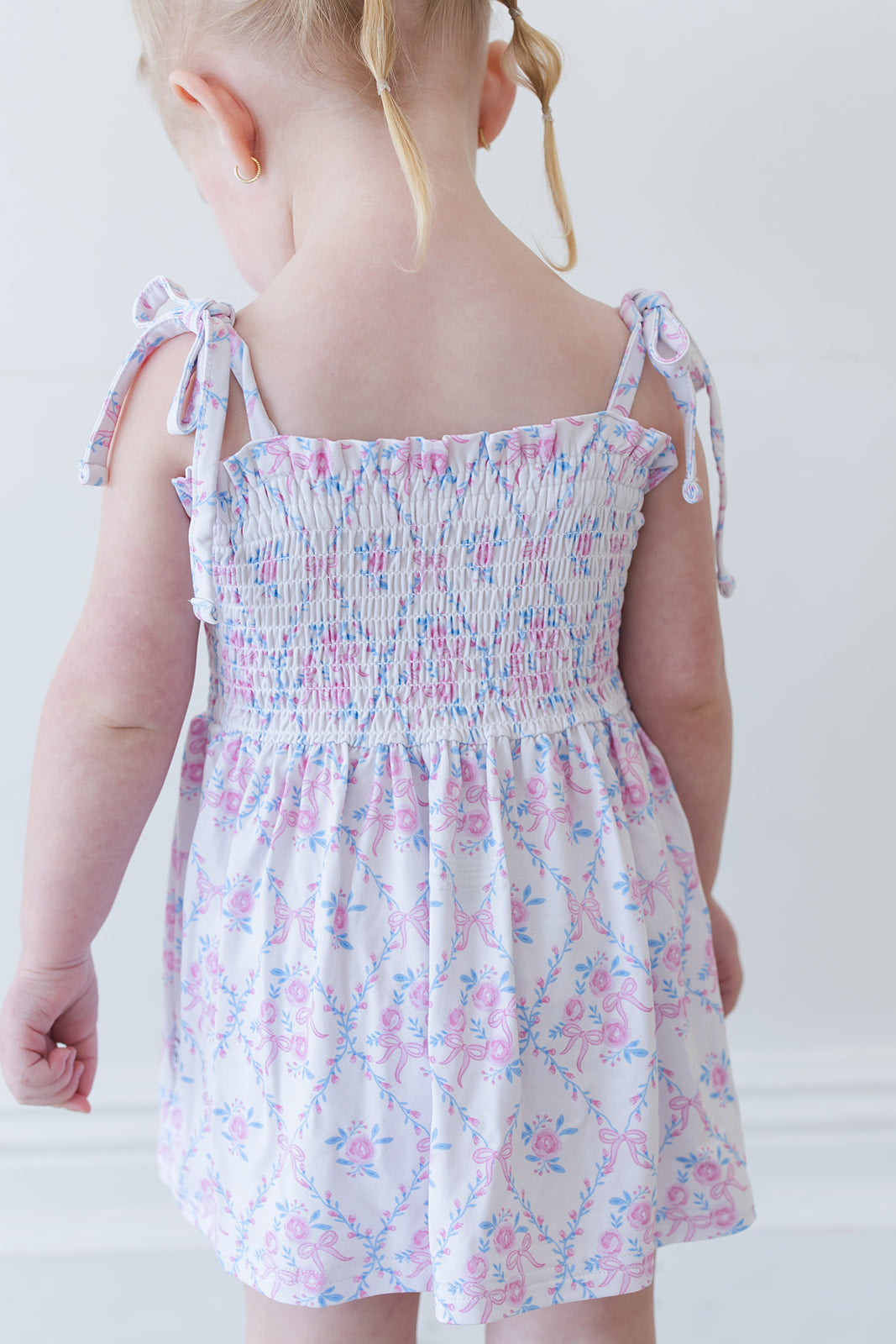 Charlotte Smocked Diaper Dress Set