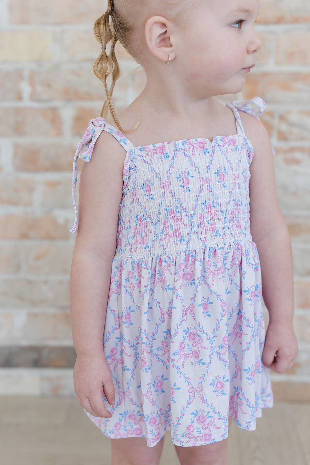 Charlotte Smocked Diaper Dress Set