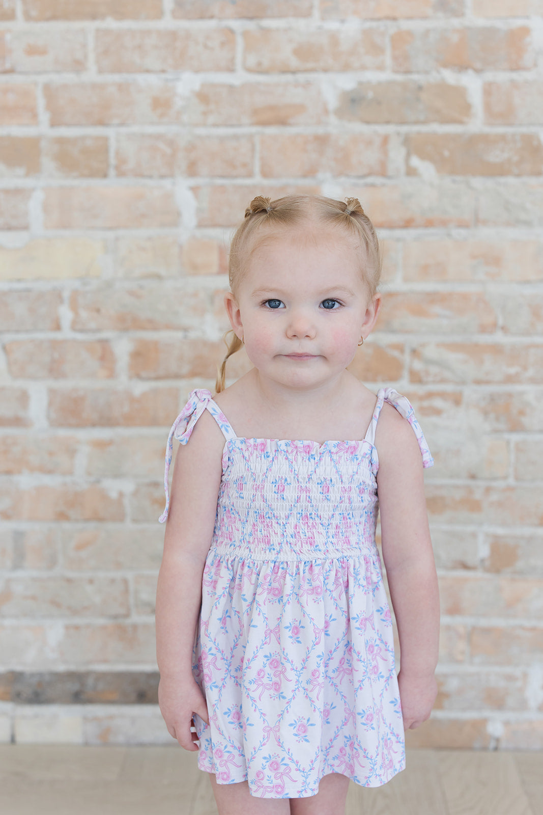Charlotte Smocked Diaper Dress Set
