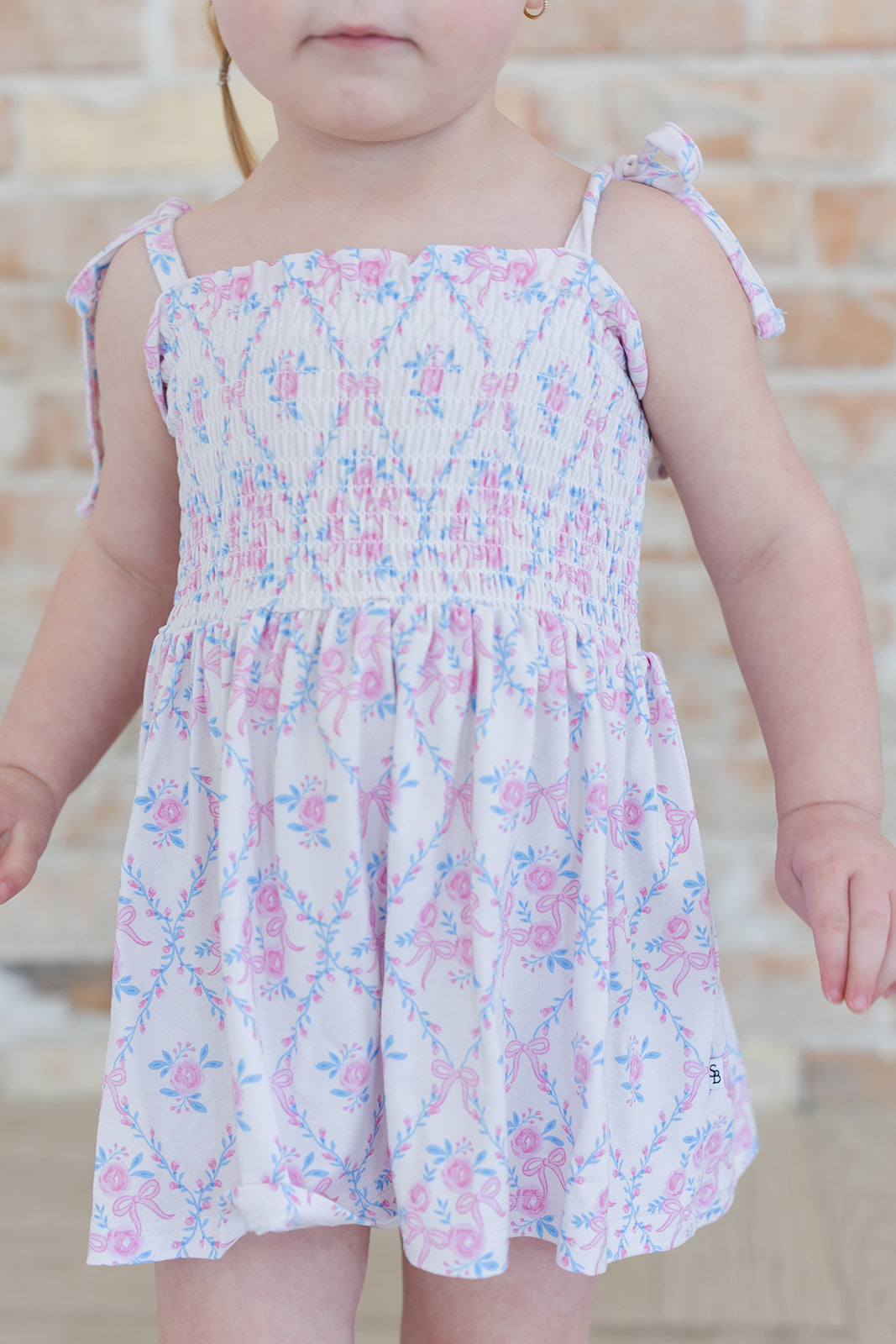 Charlotte Smocked Diaper Dress Set