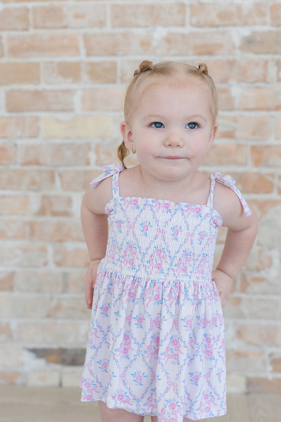 Charlotte Smocked Diaper Dress Set