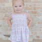 Charlotte Smocked Diaper Dress Set