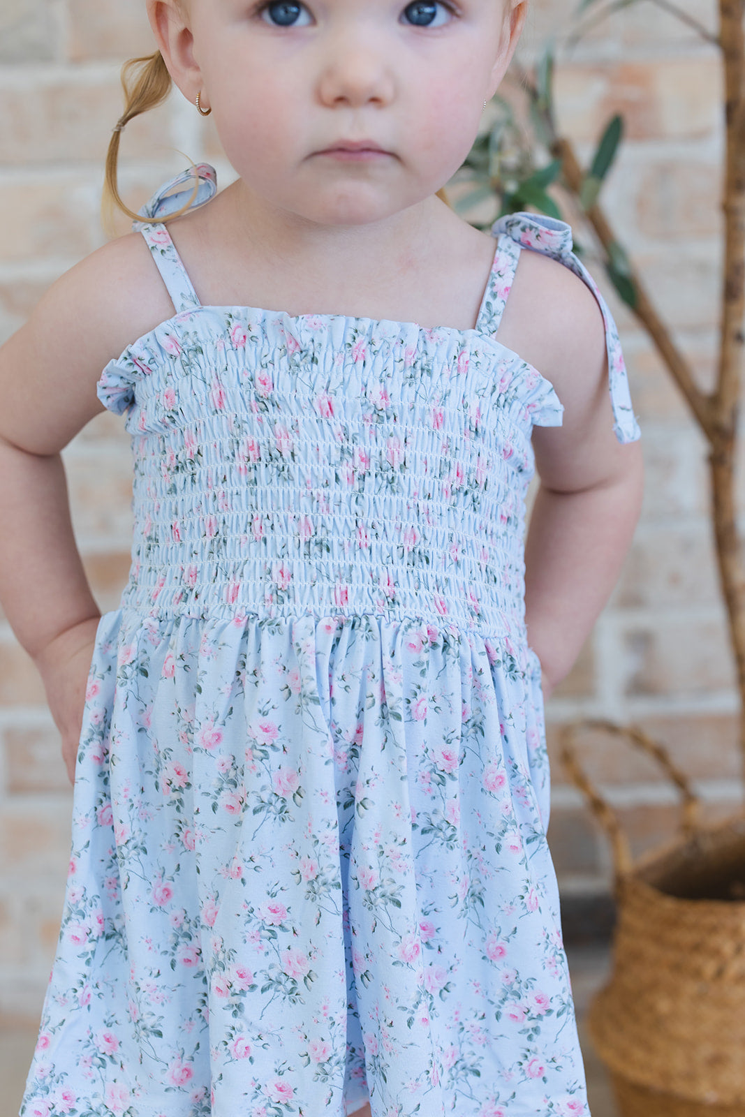 Eloise Smocked Diaper Dress Set