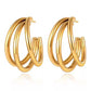 Triple Threat Hoop Earrings