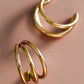 Triple Threat Hoop Earrings