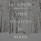 Let It Snow Soy Candle -  Clear 9 oz Jar
