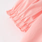 Girls Horse Smocking Embroidered Coral Dress
