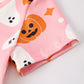 Halloween Ghost Pumpkin Print Short sleeve Dress