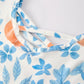 Floral Pumpkin Print Long Sleeve Dress