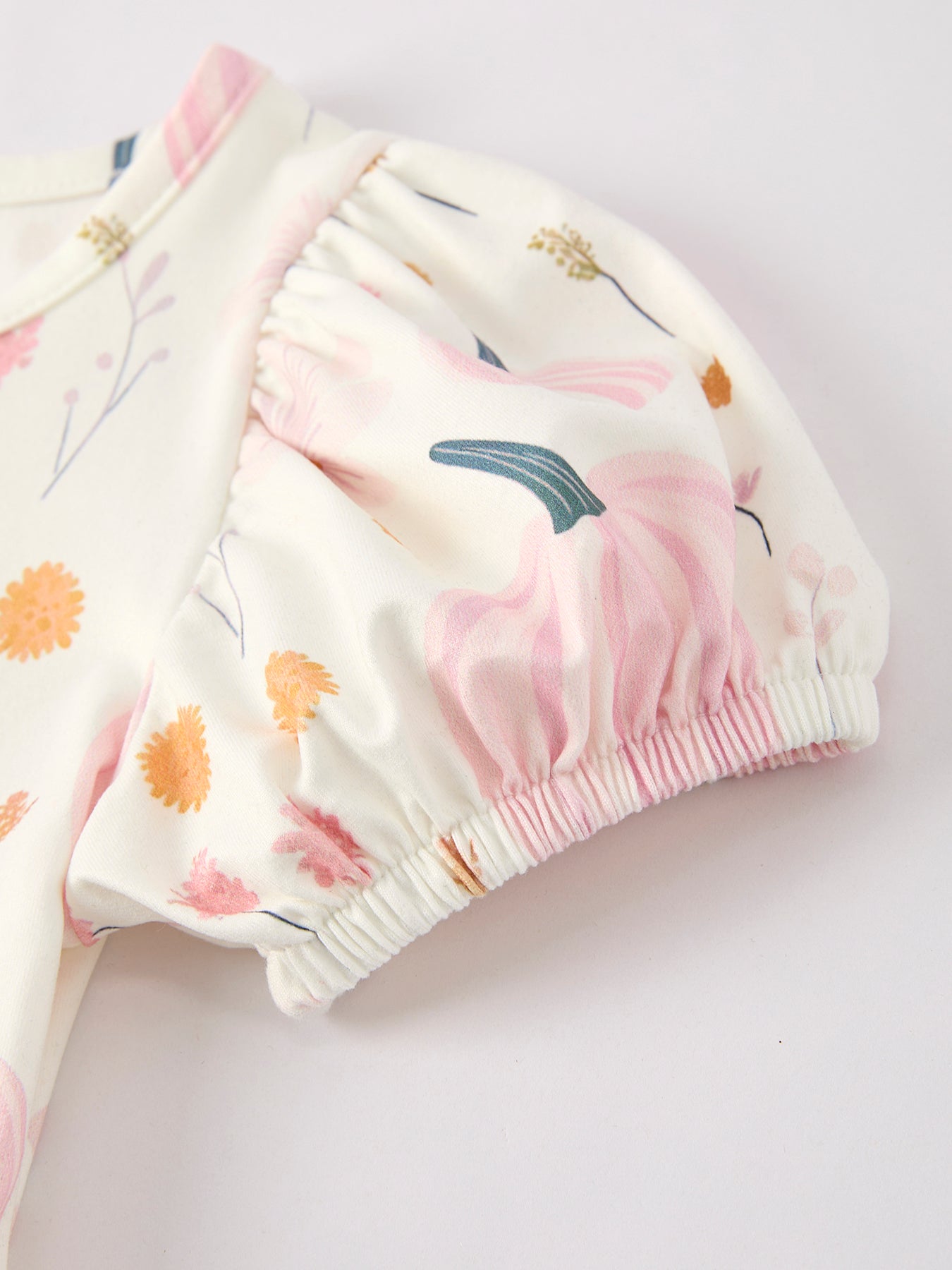 Pink Pumpkin Print Girls Dress