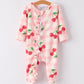 Waffle Cherry Plaid Zip Pajama