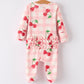 Waffle Cherry Plaid Zip Pajama