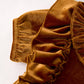 Autumn Brown Velvet Girls Dress