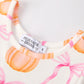 Fall Halloween & Thanksgiving Pumpkin Bow Print Long Sleeve Dress