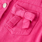 Hot Pink Fall Girls Denim Top