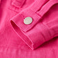 Hot Pink Fall Girls Denim Top