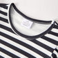 Halloween Black and White Striped Print Girls Dress