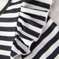 Halloween Black and White Striped Print Girls Dress