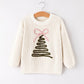Girls Christmas Tree Pullover Sweater