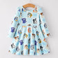 Blue Dog & Friends Girls Dress