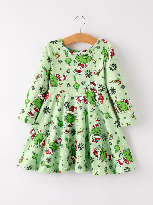 Girls Mr. Grinch Dress