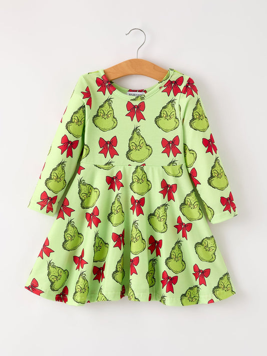 Grinch Bow Dress