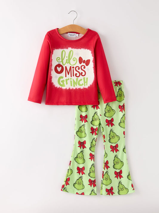 Feelin' Green Character Print Girls Set