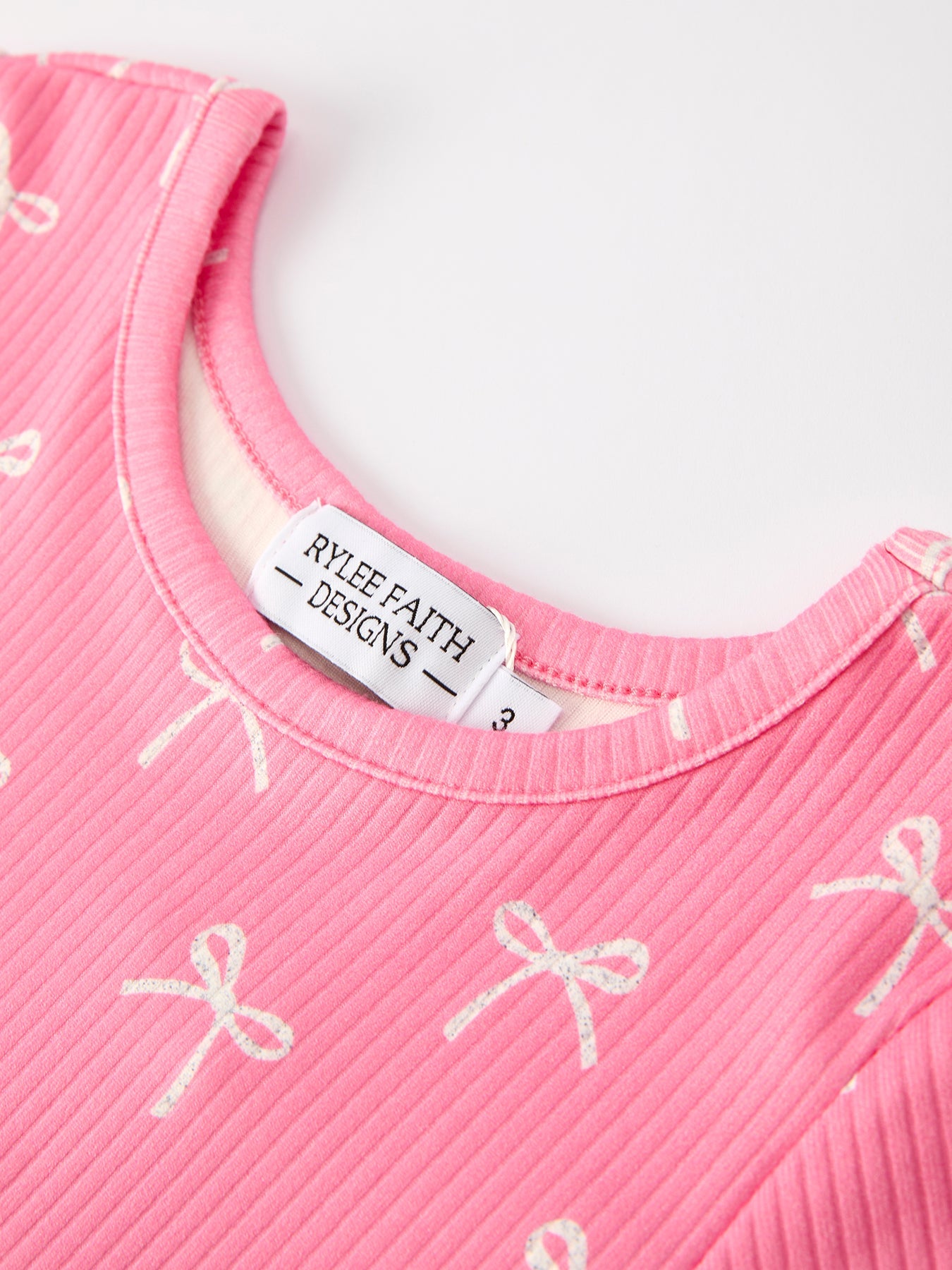 Christmas Bow Girls Dress