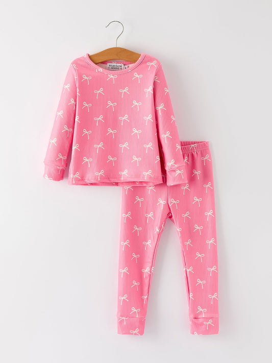 Tiny Bows 2-Piece Pajama Set