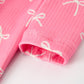 Tiny Bows Pink Zippy Romper with Hat