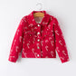 Girls Candy Cane Denim Jacket