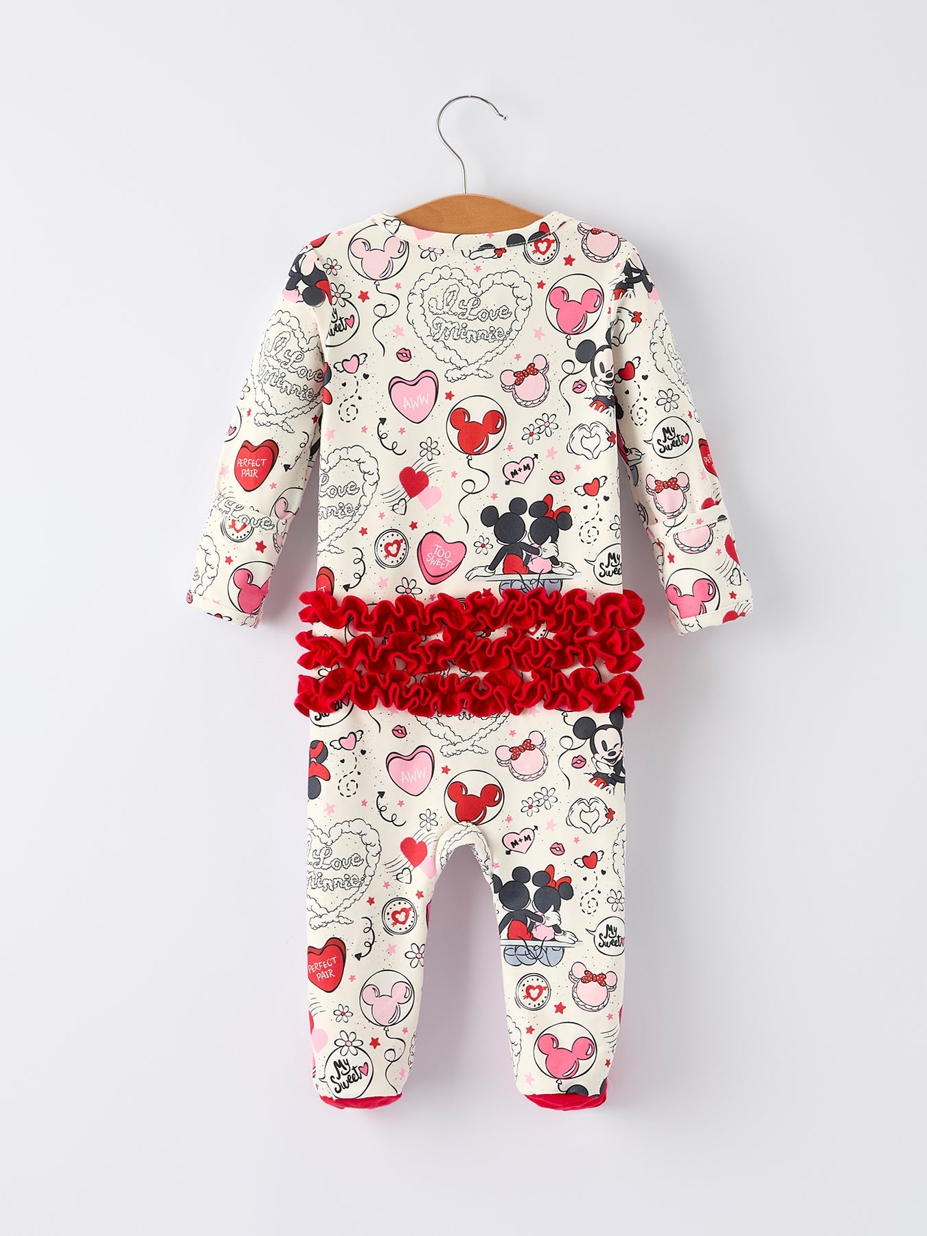 M&M Baby Girls Zip Pajamas