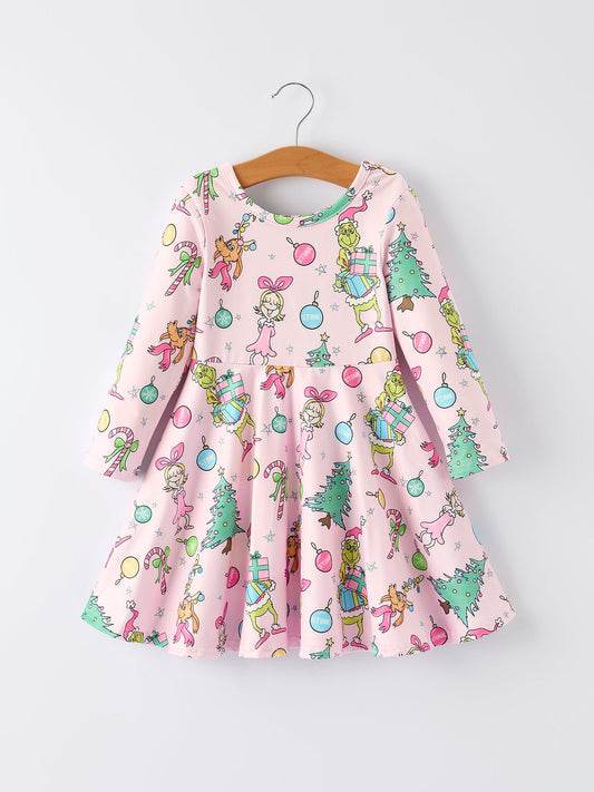 Girls Cindy Long Sleeve Dress