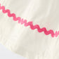 Pink Bow Embroidered dress
