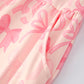 Pink Bow Print Long Sleeve Jumpsuit