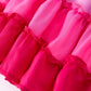 Ombre Ruffle Dress for Girls – Pink Gradient Layers