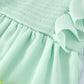 St. Patrick's Day Ombre Ruffle Dress for Girls – Green Gradient Layers
