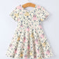 Easter Vintage Bunny Girls Twirl Dress