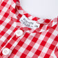 Summer Plaid Smocked Romper