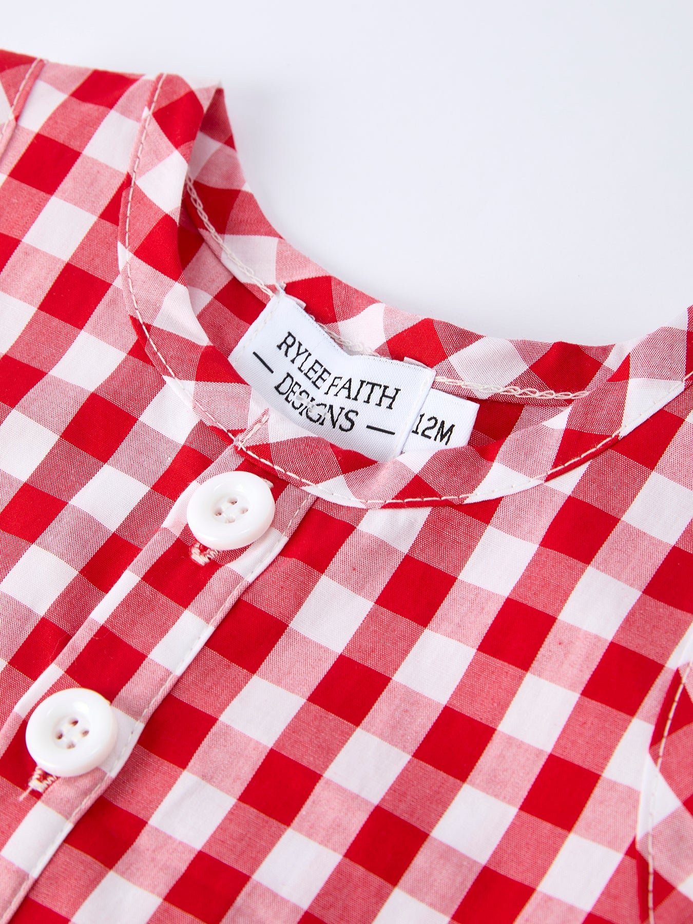 Summer Plaid Smocked Romper