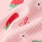 Strawberry Bow Short Sleeves Dress