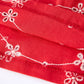 Red Color Girl Bow Strap Ruffle Dress
