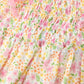 Floral Girls Smocked Ruffle Romper