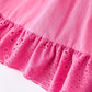 Pink Girl Smocked Ruffle Dress