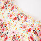 Fall Vintage Floral Puff Sleeve Girls Dress