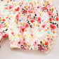 Fall Vintage Floral Puff Sleeve Girls Dress