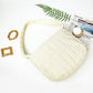 Quilted Carry All Shoulder Bag- Off White