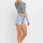 Vervet Alexis High Rise Cuffed Shorts (Size large)