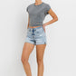 Vervet Alexis High Rise Cuffed Shorts (Size large)