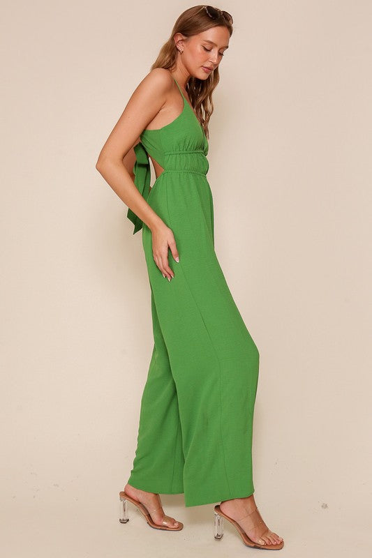 Brooklyn Wide Leg Jumpsuit (Size Small)